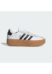 Adidas - Buty VL Court Bold Kids. Kolor: czarny, brązowy, biały, wielokolorowy. Sport: turystyka piesza