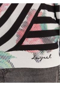 Desigual Sweter 26SWJF01 Kolorowy Regular Fit. Materiał: syntetyk. Wzór: kolorowy #3