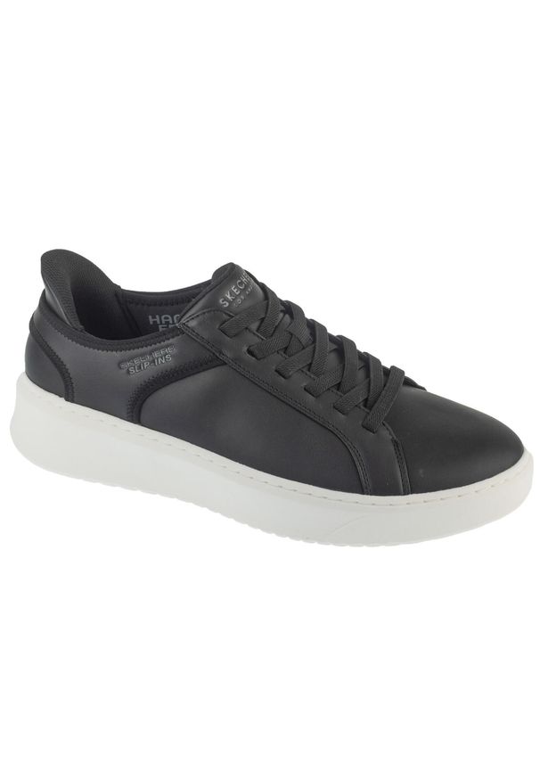 skechers - Buty do chodzenia męskie Skechers Court Break Double Slip-ins. Kolor: wielokolorowy. Materiał: materiał, syntetyk. Szerokość cholewki: normalna. Sport: turystyka piesza