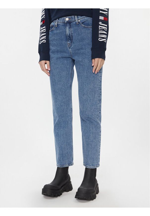 Tommy Jeans Jeansy Julie DW0DW17491 Niebieski Straight Fit. Kolor: niebieski