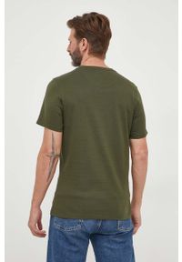 Barbour t-shirt bawełniany kolor zielony z nadrukiem. Kolor: zielony. Materiał: bawełna. Wzór: nadruk. Styl: klasyczny #3