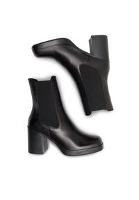 Gino Rossi Botki CELANO-22740NB Czarny. Kolor: czarny. Materiał: materiał