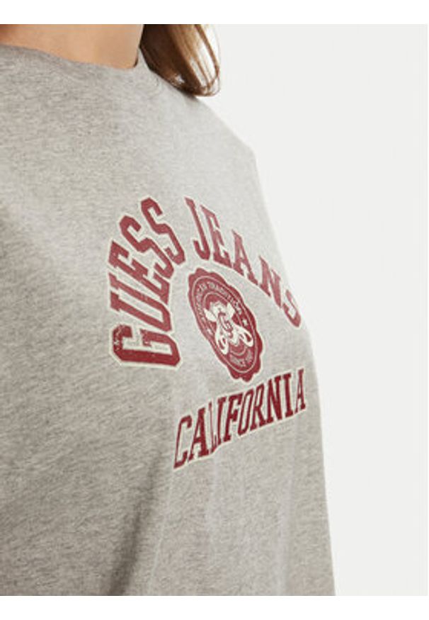 Guess T-Shirt W5RI43 K8HM0 Szary Regular Fit. Kolor: szary. Materiał: bawełna
