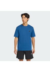 Adidas - Koszulka Workout Essentials Feelready. Kolor: niebieski. Technologia: ClimaCool (Adidas). Sport: fitness #1