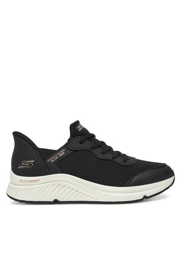 skechers - Skechers Sneakersy Bobs Arch Comfort B Sweet-A Look 117627/BLK Czarny. Kolor: czarny. Materiał: materiał
