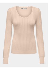 only - ONLY Sweter Meddi 15311544 Różowy Regular Fit. Kolor: różowy. Materiał: wiskoza