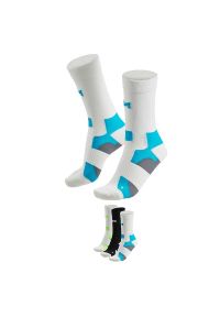 XTREME SOCKSWEAR - Skarpety kolarskie Xtreme Crew, 3 par, Multi Biały. Kolor: wielokolorowy. Sport: kolarstwo