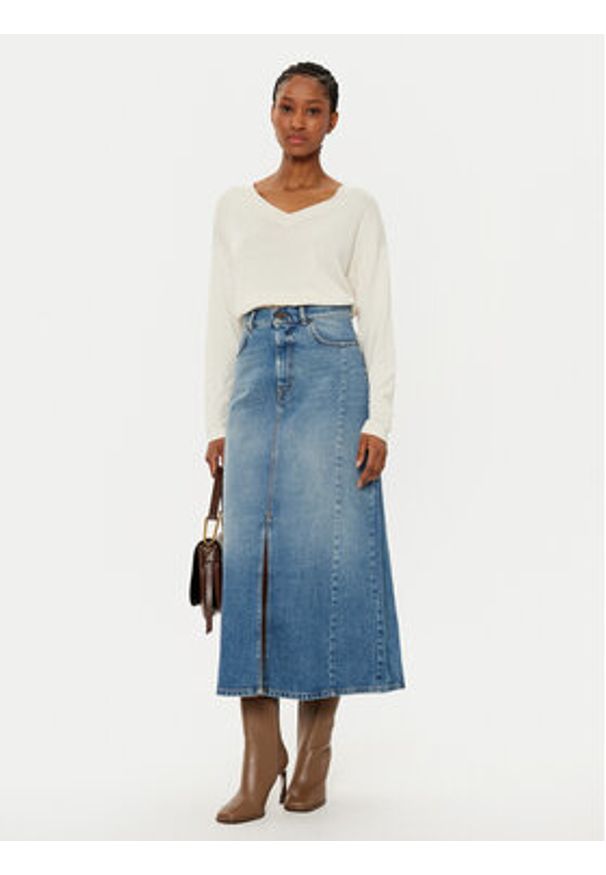 Weekend Max Mara Sweter Rania 2515361051 Écru Regular Fit. Materiał: bawełna