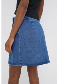 Noisy may - Noisy May spódnica jeansowa mini prosta. Okazja: na co dzień. Kolor: niebieski. Materiał: jeans. Styl: casual #4