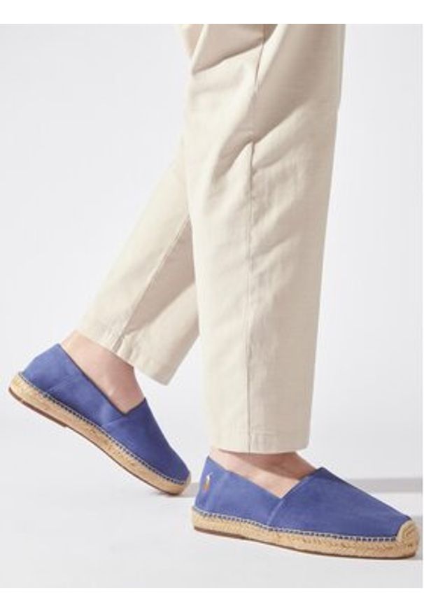 Polo Ralph Lauren Espadryle Cevio Slip 803862549001 Granatowy. Kolor: niebieski. Materiał: skóra, zamsz