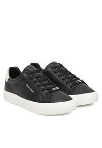 Calvin Klein Sneakersy Vulc Lace Up Lth/Moire Bt HW0HW02747 Czarny. Kolor: czarny. Materiał: skóra #3