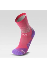UYN - Skarpety rowerowe LADY CYCLING AERO SOCKS r.39-40. Kolor: różowy, wielokolorowy, fioletowy. Sport: kolarstwo #1