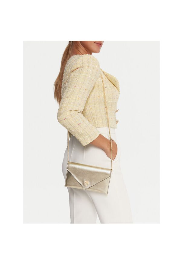 Pinko - Torebka PINKO. Kolor: złoty