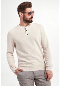 JOOP! Jeans - Sweter męski Henley JOOP! JEANS. Typ kołnierza: typu henley