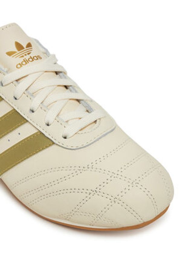 Adidas - adidas Sneakersy Taekwondo Lace JQ0570 Beżowy. Kolor: beżowy. Materiał: skóra