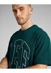 Lee - LEE SS VARSITY TEE MĘSKA KOSZULKA T-SHIRT LOGO ESMERALDA L69CFE96 #4