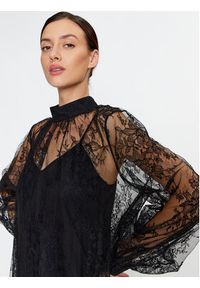 Sisley Sukienka koktajlowa 4FBYLV048 Czarny Regular Fit. Kolor: czarny. Materiał: syntetyk. Styl: wizytowy #4