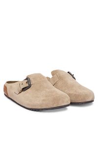 Pepe Jeans Klapki Corby Clog W PLS900001 Beżowy. Kolor: beżowy. Materiał: zamsz, skóra #4