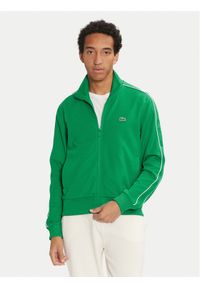 Lacoste Bluza SH1457 Zielony Regular Fit. Kolor: zielony. Materiał: bawełna