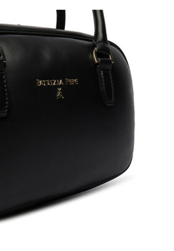 Patrizia Pepe Torebka 8B0320/L113-K103 Czarny. Kolor: czarny. Materiał: skórzane