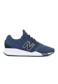 Buty do chodzenia dla dzieci New Balance 247. Zapięcie: sznurówki. Kolor: niebieski. Materiał: tkanina, syntetyk, materiał. Szerokość cholewki: normalna. Sport: turystyka piesza #1