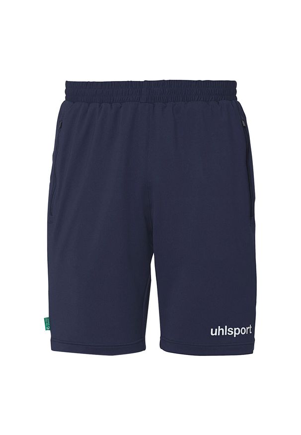 UHLSPORT - Szorty Uhlsport Essential Tech. Kolor: niebieski. Materiał: materiał. Sport: piłka nożna