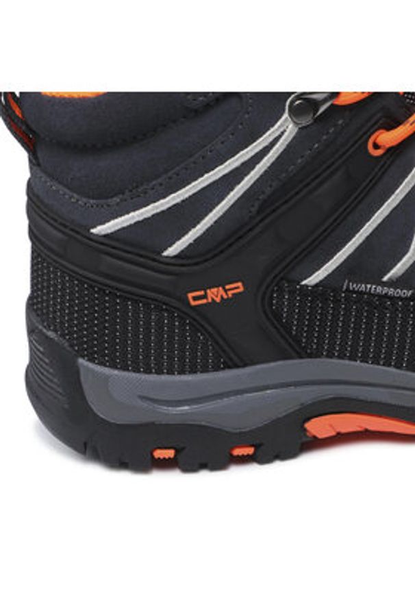 CMP Trekkingi Kids Rigel Mid Trekking Shoe Wp 3Q12944J Szary. Kolor: szary. Materiał: zamsz, skóra
