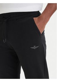 Aeronautica Militare Spodnie dresowe 261PF0872UF00459 Czarny Regular Fit. Kolor: czarny. Materiał: bawełna #3