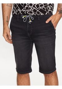 INDICODE Szorty jeansowe Ramon 70-541 Czarny Regular Fit. Kolor: czarny. Materiał: bawełna #1