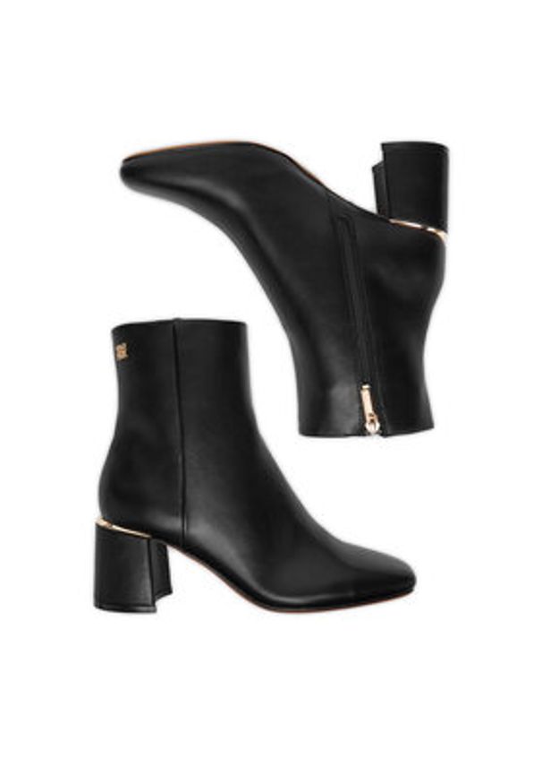 Nine West Botki CEO-LATIFA-01 Czarny. Kolor: czarny. Materiał: materiał, syntetyk