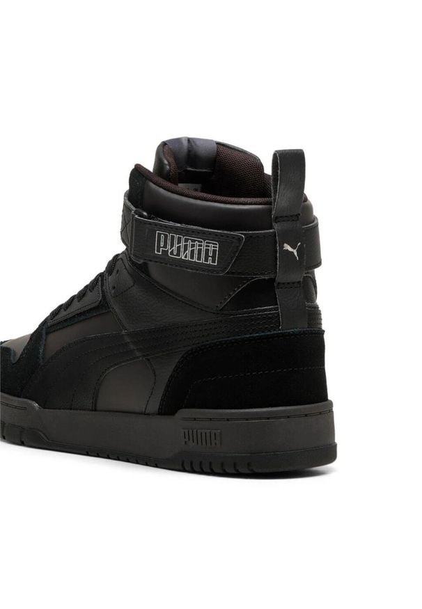 Sneakersy męskie Puma RBD Game SD wysokie za kostkę szare (397551-03). Wysokość cholewki: za kostkę. Kolor: czarny. Materiał: zamsz, materiał, guma. Szerokość cholewki: normalna
