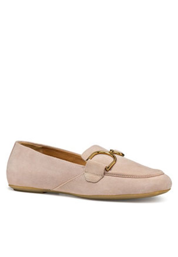 Geox Loafersy D Palmaria D45MUJ 00021 C5149 Różowy. Kolor: różowy. Materiał: skóra, zamsz