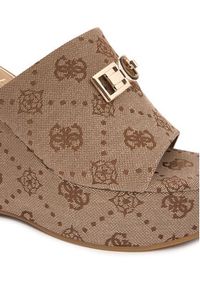 Guess Klapki FLJEVZ FAL04 Beżowy jasny. Kolor: beżowy. Materiał: materiał #6