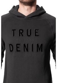 Mustang - MUSTANG BLUZA Application Hoodie PHANTOM 1006364 4087. Typ kołnierza: kaptur. Wzór: napisy #8