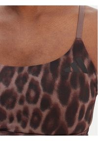 Adidas - adidas Biustonosz sportowy Optime Essentials Workout KA6343 Brązowy. Kolor: brązowy. Materiał: syntetyk #2