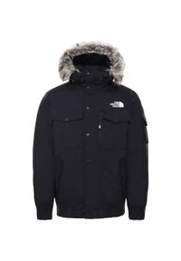 Kurtka turystyczna męska The North Face M Recycled Gotham Jacket. Kolor: czarny. Sport: turystyka piesza