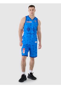 4f - 4F Koszulka meczowa replika wyjazdowa z sezonu 2024/25 męska 4F x PLK - MKS Dąbrowa Górnicza - multikolor XL. Typ kołnierza: dekolt w serek. Kolor: wielokolorowy. Materiał: dzianina, włókno, materiał, syntetyk. Wzór: gładki, nadruk, ze splotem. Sport: koszykówka, fitness