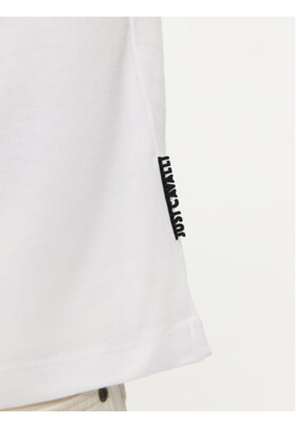 Just Cavalli T-Shirt 76OAHC17 Biały Regular Fit. Kolor: biały. Materiał: bawełna