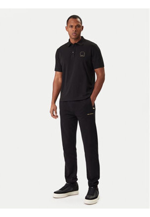 Karl Lagerfeld - KARL LAGERFELD Spodnie dresowe 705006 561910 Czarny Regular Fit. Kolor: czarny. Materiał: bawełna