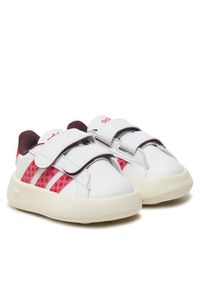 Adidas - adidas Sneakersy Disney Minnie Mouse Grand Court 2.0 IH6309 Biały. Kolor: biały. Materiał: skóra. Wzór: motyw z bajki