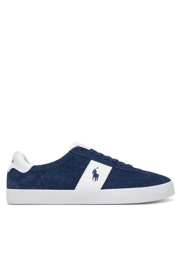 Polo Ralph Lauren Sneakersy 816961260002 Granatowy. Kolor: niebieski. Materiał: skóra, zamsz