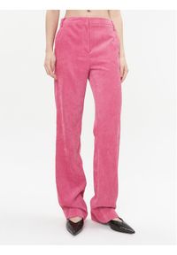 Patrizia Pepe Spodnie materiałowe 2P1542/A184-M471 Różowy Regular Fit. Kolor: różowy. Materiał: syntetyk