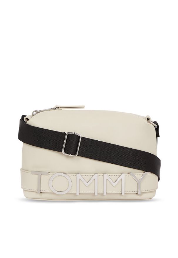 Tommy Jeans Torebka Tjw Bold Camera Bag AW0AW15432 Beżowy. Kolor: beżowy. Materiał: skórzane