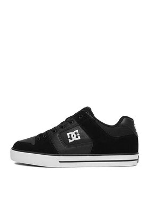 DC Shoes Sneakersy EO-PURE 300660-BLW Czarny. Kolor: czarny. Materiał: nubuk, skóra