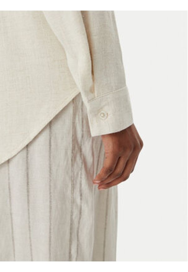 only - ONLY Koszula Asmin 15349102 Beżowy Regular Fit. Kolor: beżowy. Materiał: wiskoza