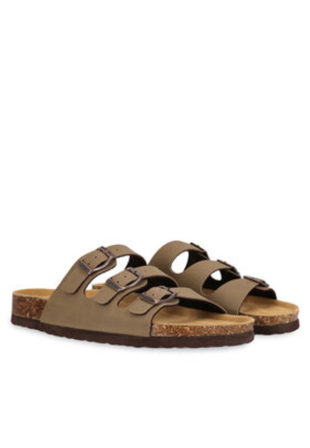 CRUZ Klapki Santa CR192185 Beżowy. Kolor: beżowy. Materiał: skóra