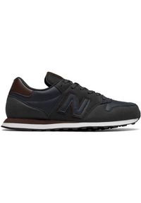 Buty męskie New Balance GM500NVB - granatowe. Okazja: na co dzień. Kolor: niebieski. Materiał: syntetyk, materiał. Szerokość cholewki: normalna #1