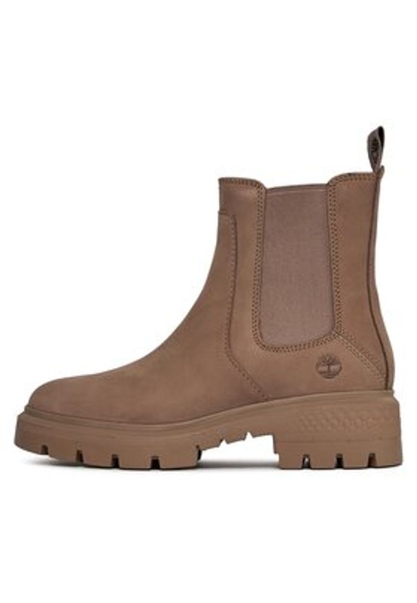 Timberland Sztyblety Cortina Valley Chelsea TB0A41EW9291 Beżowy. Kolor: beżowy. Materiał: nubuk, skóra