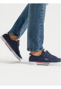 Pepe Jeans Tenisówki Brady Men Basic PMS30816 Granatowy. Kolor: niebieski. Materiał: materiał #8