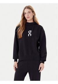 On Bluza Club Hoodie 1WE1004 Czarny Relaxed Fit. Kolor: czarny. Materiał: bawełna